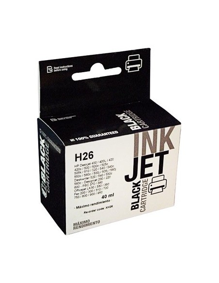 Cartucho de tinta, reemplaza a 51626AE nÂº26 / 51633ME nÂº33