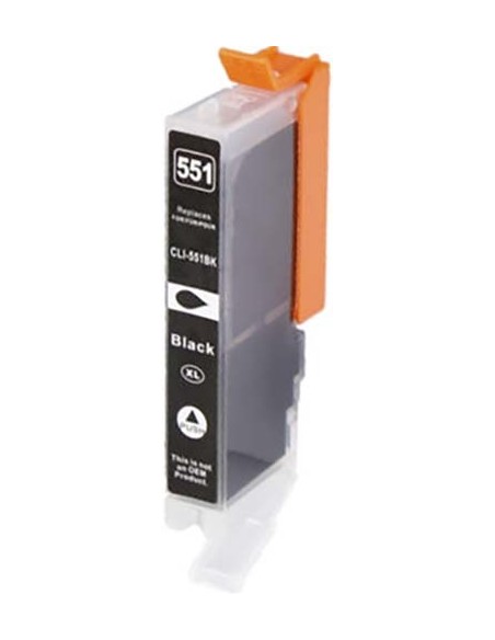 Cartucho de tinta, reemplaza a CLI551XLBK - 6443B001 / CLI551BK - 6508B001