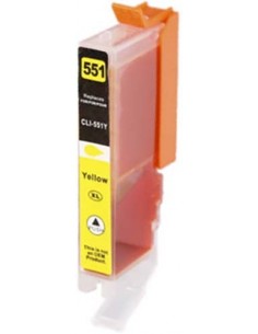 Cartucho de tinta, reemplaza a CLI551XLY - 6446B001 / CLI551Y - 6511B001