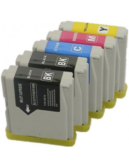 Multipack 5 cartuchos de tinta, reemplaza a PACK: LC1000BK (x2) / LC1000C (x1) / LC1000M (x1) / LC1000Y (x1)