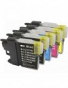 Multipack 5 cartuchos de tinta, reemplaza a PACK: LC1100BK (x2) / LC1100C (x1) / LC1100M (x1) / LC1100Y (x1)
