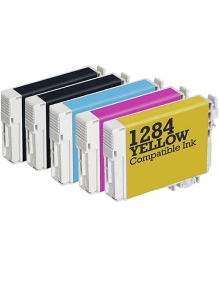 Multipack 5 cartuchos de tinta, reemplaza a PACK: C13T12814010 (x2) / C13T12824010 (x1) / C13T12834010 (x1) / C13T12844010 (x1)