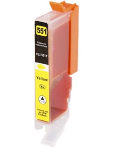 Cartucho de tinta, reemplaza a CLI551XLY - 6446B001 / CLI551Y - 6511B001